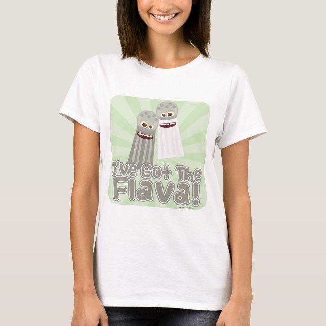 Tecknaden Funny Flavor Slogan Salt och Pepper Pals T Shirt (Framsida)