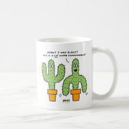 Tecknaden Funny Mug för sydvästra Desert Cactus Kaffemugg