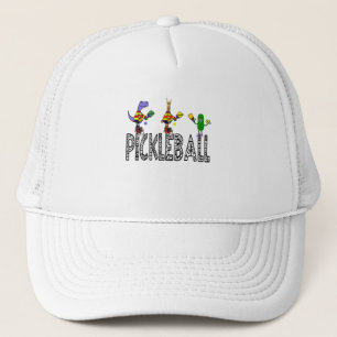 Tecknaden Funny Pickleball Players Animals Keps