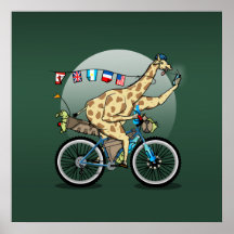 Tecknaden Giraffe är en fin bikepacking
