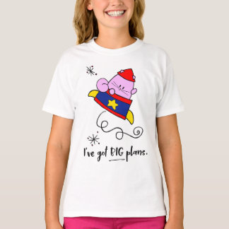 Tecknaden "Girl Power Astronaut Cat Girls" T-shirt