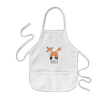Tecknaden Girls Cute Woodland Fox och Namn