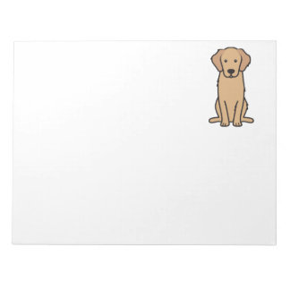 Tecknaden Golden Retriever Hund Anteckningsblock