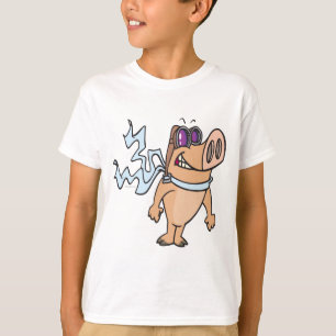 tecknaden gris t shirt