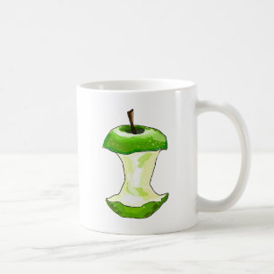 Tecknaden gröna Apple (Grannysmeden) Apple kärna Kaffemugg