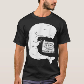 Tecknaden Hastighet Bump Funny Moby Dick T Shirt