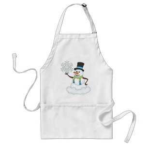 Tecknaden Helgdag i julklapp Snögubbe Förkläde