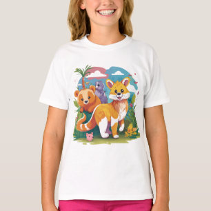 Tecknaden "Jillustratio" för skogsvänner T Shirt