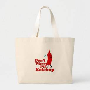 Tecknaden Ketchup Roligt Condition Jumbo Tygkasse