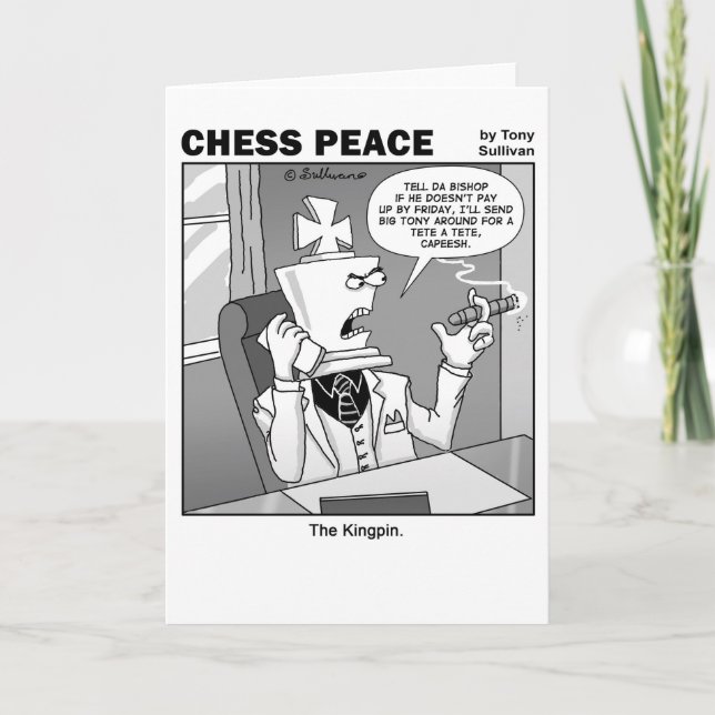 Tecknaden Kingpin Chess Peace Kort (Framsida)