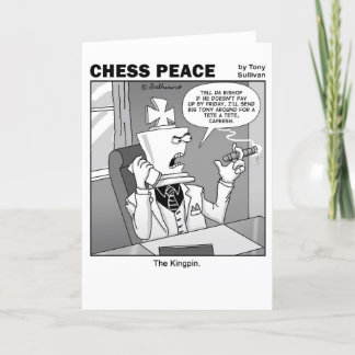 Tecknaden Kingpin Chess Peace Kort