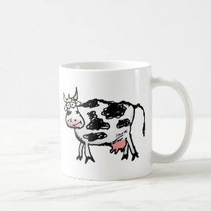 Tecknaden Ljussken och vit kå Kaffemugg