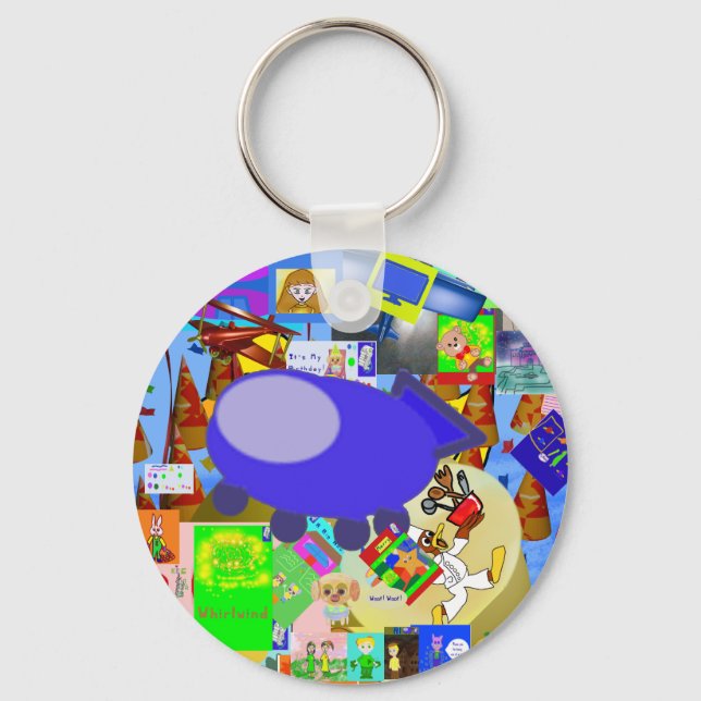 Tecknaden Merry Spaceship Nyckelring (Framsida)