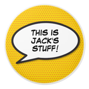 Tecknaden Message Tal Bubble Roligt Retro Bok Knopp