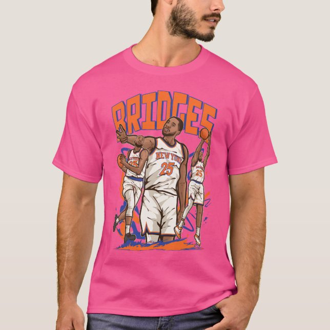 Tecknaden Mikal Bridges T Shirt (Framsida)