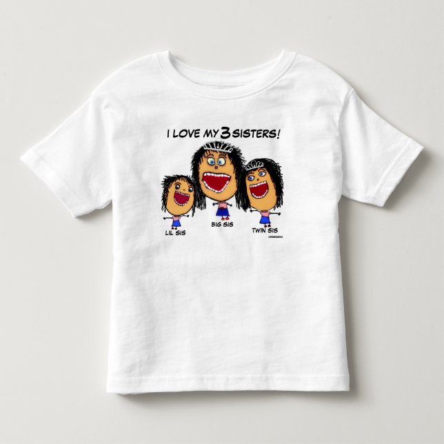 Tecknaden Mina tre systrar Tee (Framsida)