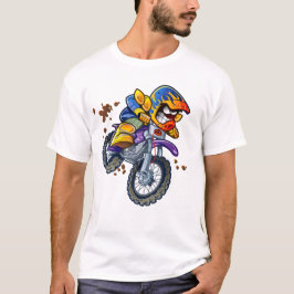 Tecknaden Motocross Rider | Idrott T Shirt