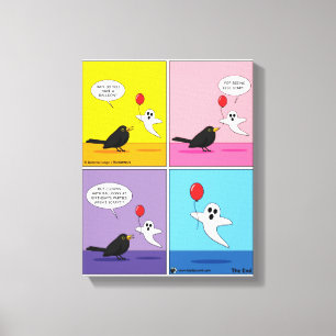 Tecknaden Motsatt mål nås Canvastryck