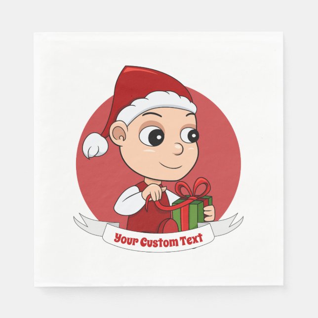 Tecknaden Napkins i  baby Pappersservett (Framsidan)