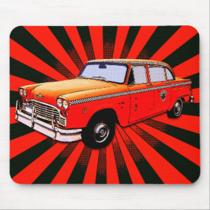 Tecknaden New York City Taxi Cab Musmatta