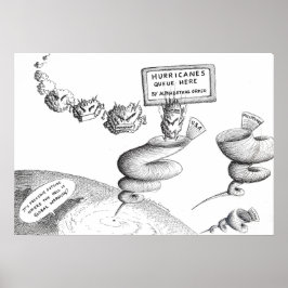 Tecknaden om klimatförändringar poster