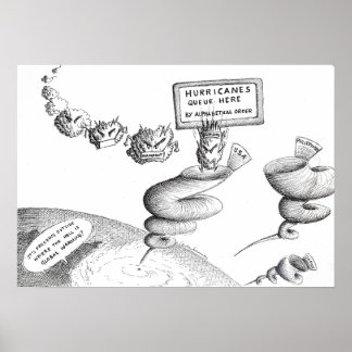 Tecknaden om klimatförändringar poster