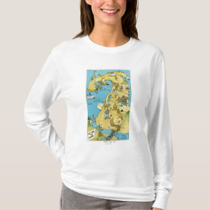Tecknaden pekar av intresserar på uddtorsk tee shirt