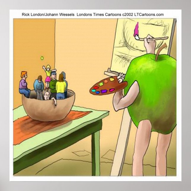 Tecknaden People still Life Funny Poster (Framsidan)