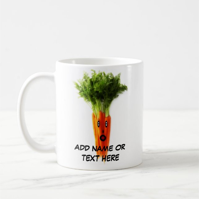 Tecknaden personlig Carrots Kaffemugg (Vänster)
