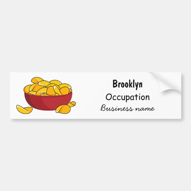 Tecknaden Potato chip illustration Bildekal (Framsidan)