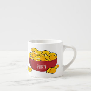 Tecknaden Potato chip illustration Espressomugg