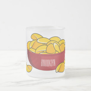 Tecknaden Potato chip illustration Frostad Glasmugg