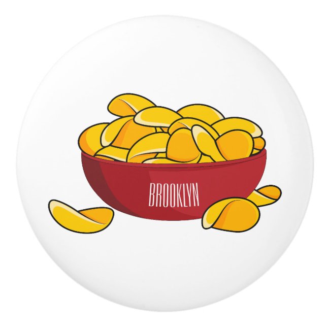 Tecknaden Potato chip illustration Knopp (Framsidan)