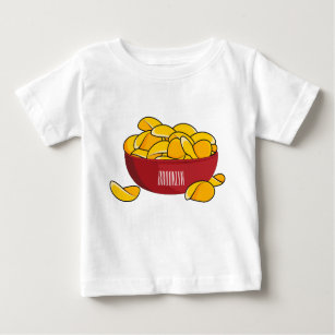 Tecknaden Potato chip illustration T Shirt