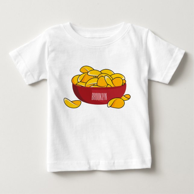 Tecknaden Potato chip illustration T Shirt (Framsida)