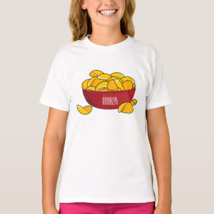 Tecknaden Potato chip illustration T Shirt