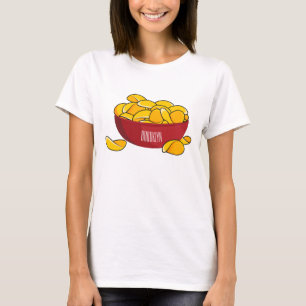 Tecknaden Potato chip illustration T Shirt