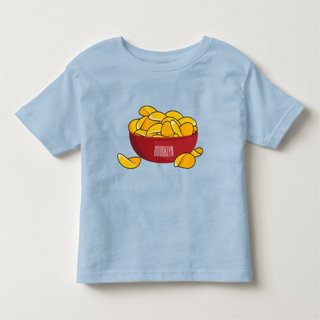 Tecknaden Potato chip illustration T Shirt (Framsida)