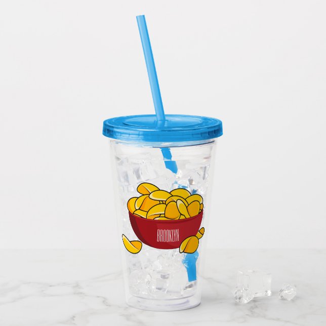 Tecknaden Potato chip illustration Take Away Mugg (Framsida Ice)