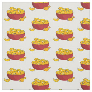 Tecknaden Potato chip illustration Tyg