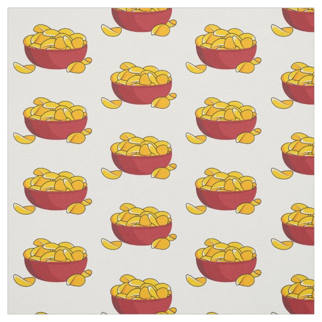 Tecknaden Potato chip illustration Tyg (Provkarta)