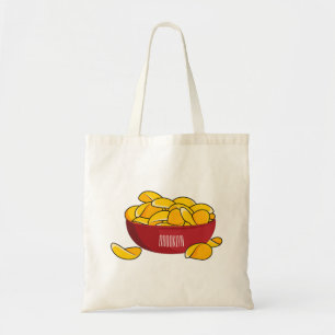 Tecknaden Potato chip illustration Tygkasse