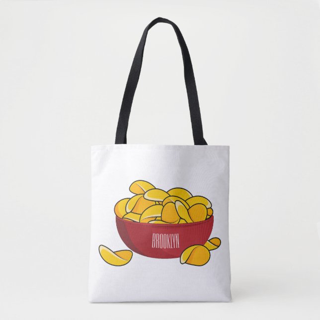Tecknaden Potato chip illustration Tygkasse (Framsida)