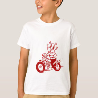 Tecknaden Röd bike Rider T Shirt