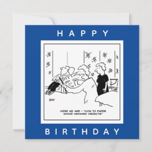 Tecknaden Rund awkward-objekt Kort