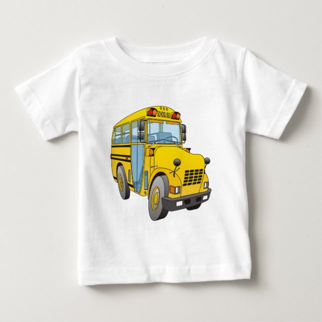 Tecknaden School Buss Tee Shirt (Framsida)