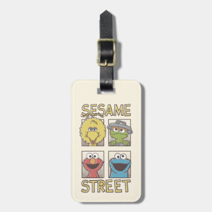 Tecknaden Sesame StreetVintage Character Bagagebricka