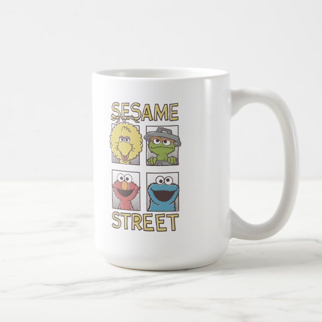 Tecknaden Sesame StreetVintage Character Kaffemugg (Höger)