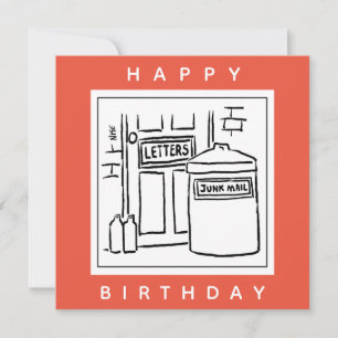 Tecknaden Skräppost och Dustbin Kort