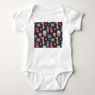 Tecknaden Sömlös Mönster T Shirt